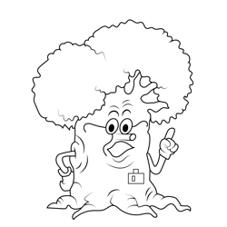 Tree librarian The Amazing World of Gumball Free Coloring Page for Kids