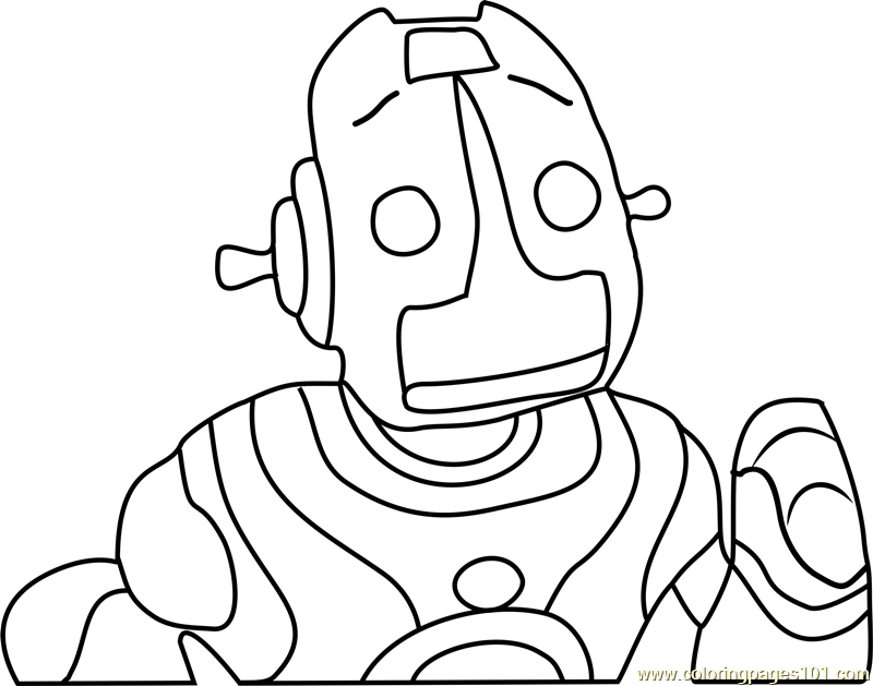 Robot Roscoe Head Coloring Page for Kids - Free The Backyardigans