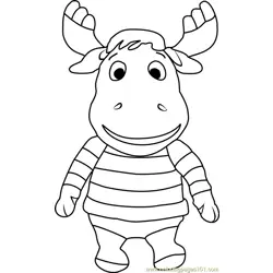 Beanie Buddy Tyrone Free Coloring Page for Kids