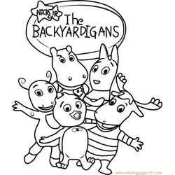 The Backyardigans Free Coloring Page for Kids