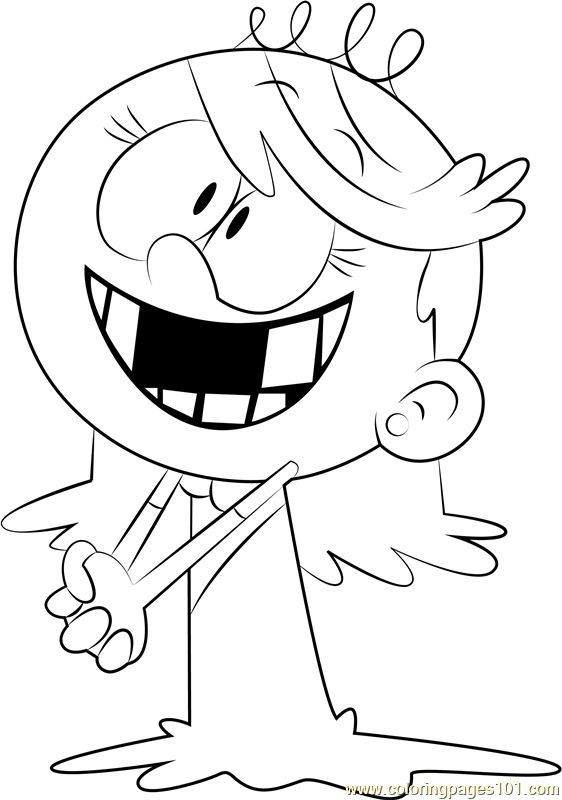 Lola Loud Coloring Page for Kids - Free The Loud House Printable