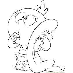 Lily Loud Free Coloring Page for Kids