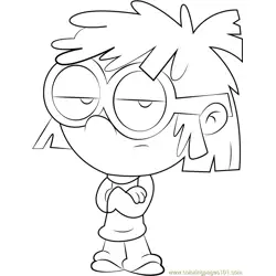 Lisa Loud Free Coloring Page for Kids