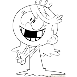 Lola Loud Free Coloring Page for Kids