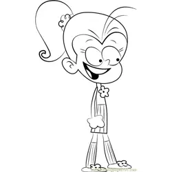 Luan Loud Free Coloring Page for Kids