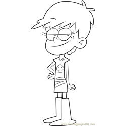 Luna Loud Free Coloring Page for Kids