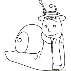 Brian the Snail Free Coloring Page for Kids