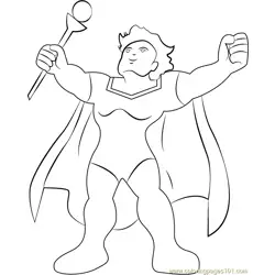 Adam Warlock Free Coloring Page for Kids