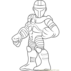 Crimson Dynamo Free Coloring Page for Kids