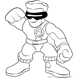 Cyclops Free Coloring Page for Kids