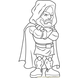 Dr. Doom Free Coloring Page for Kids