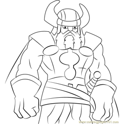 Heimdall Free Coloring Page for Kids