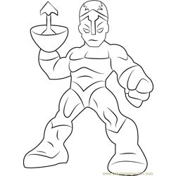 Klaw Free Coloring Page for Kids