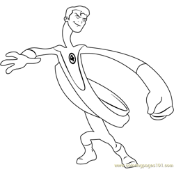 Mr. Fantastic Free Coloring Page for Kids