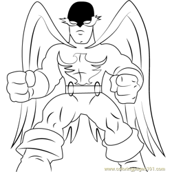 Nighthawk Free Coloring Page for Kids