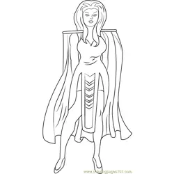 Princess Anelle Free Coloring Page for Kids