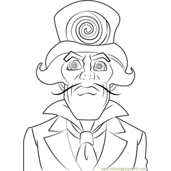 Ringmaster Free Coloring Page for Kids