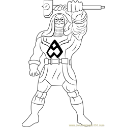 Ronan the Accuser Free Coloring Page for Kids