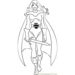 Sif Free Coloring Page for Kids