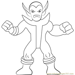 Super Skrull Free Coloring Page for Kids