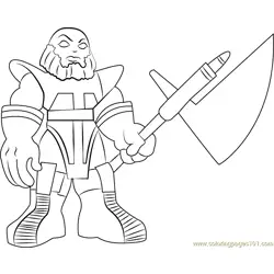 Terrax Free Coloring Page for Kids