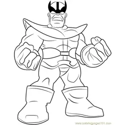 Thanos Free Coloring Page for Kids
