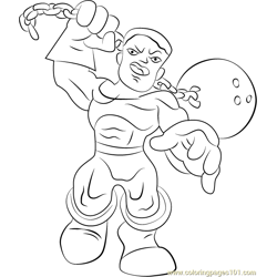 Thunderball Free Coloring Page for Kids