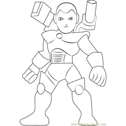 War Machine Free Coloring Page for Kids