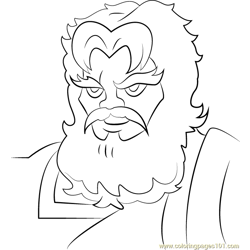Zeus Free Coloring Page for Kids
