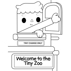 Tiny Zoo Ticket Booth Operator Toca Life Stories Free Coloring Page for Kids
