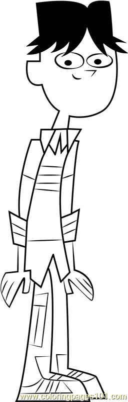 Cody Coloring Page for Kids - Free Total Drama Island Printable