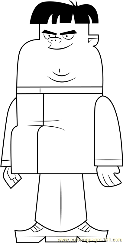 Max Coloring Page for Kids - Free Total Drama Island Printable Coloring