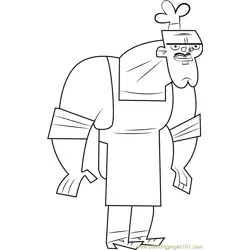 Chef Hatchet Free Coloring Page for Kids