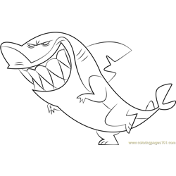 Fang Free Coloring Page for Kids