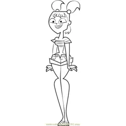 Katie Free Coloring Page for Kids