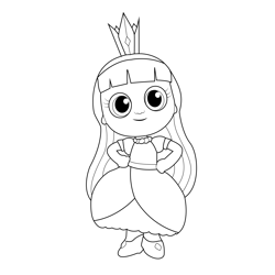 Grizelda True and the Rainbow Kingdom Free Coloring Page for Kids