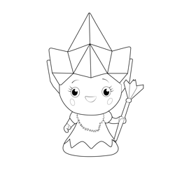Ice Queen Misses True and the Rainbow Kingdom Free Coloring Page for Kids