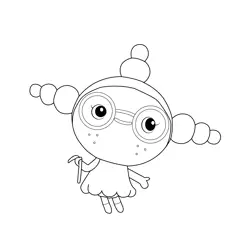 Mila True and the Rainbow Kingdom Free Coloring Page for Kids