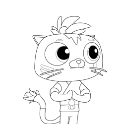 Silverclaw True and the Rainbow Kingdom Free Coloring Page for Kids
