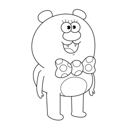 Beary Nice Uncle Grandpa Free Coloring Page for Kids