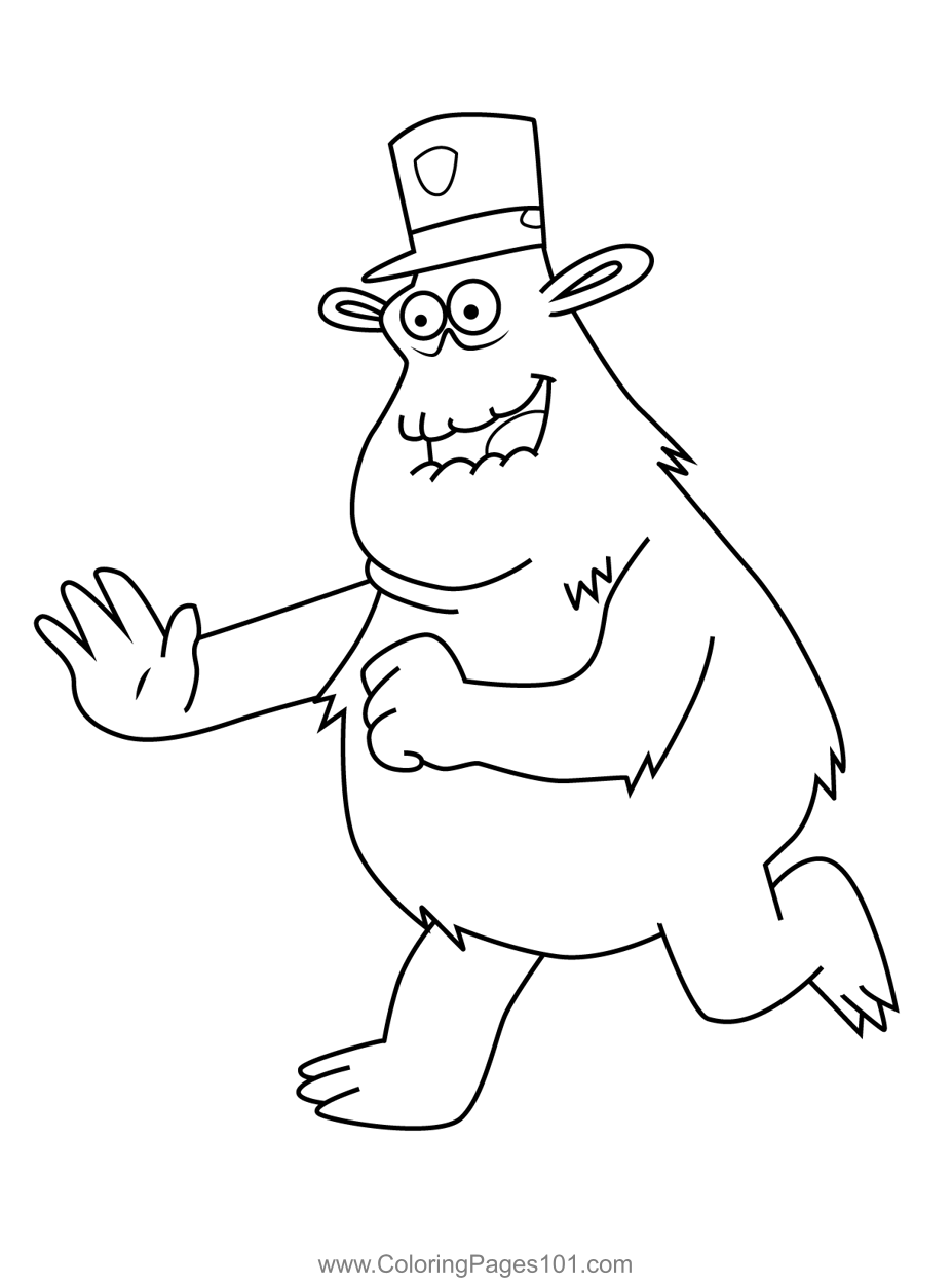 Boogie Man Uncle Grandpa Coloring Page for Kids - Free Uncle Grandpa