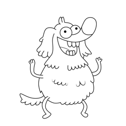 Charlie Burgers Uncle Grandpa Free Coloring Page for Kids