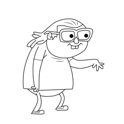 Cheesepuff Mike Uncle Grandpa Free Coloring Page for Kids