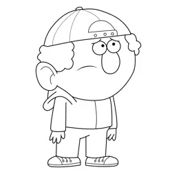 Eric Uncle Grandpa Free Coloring Page for Kids