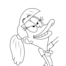 Josie Uncle Grandpa 1 Free Coloring Page for Kids