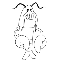 Lawrence Uncle Grandpa Free Coloring Page for Kids