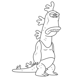 Mr. Gus Uncle Grandpa Free Coloring Page for Kids
