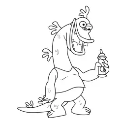 Nathan Uncle Grandpa Free Coloring Page for Kids