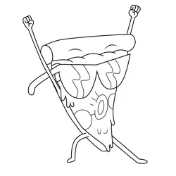 Pizza Steve Uncle Grandpa 1 Free Coloring Page for Kids