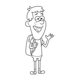 Tommy Uncle Grandpa Free Coloring Page for Kids
